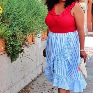 Who What Wear Ruffle Skirt Size XL